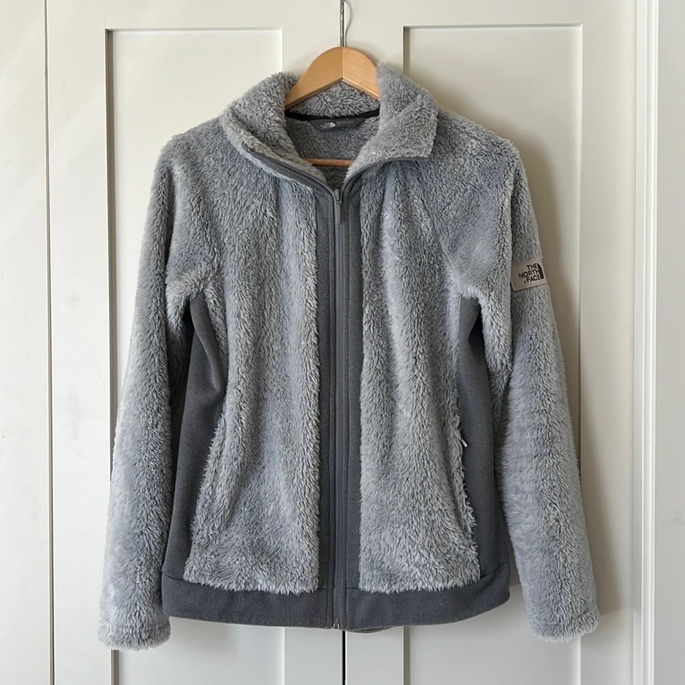North Face Fuzzy Zip Up Jacket
